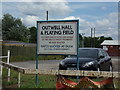 Outwell Village Hall & Playing Field sign in PE14 8PF