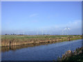 River Nene, featuring Coldham and Stags Holt windfarms in PE15 0BU