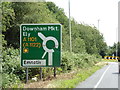 Roadsign on the A1101 Outwell Road in PE14 8QW