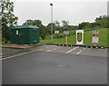 Green cabinet at the edge of Hopwood Park Services, Worcestershire in B48 7DT