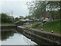 Flying the Yorkshire flag at Bishop Meadow lock [no 54] in LE11 5TJ