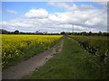 Footpath west of Chellaston in DE73 5BG