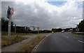 On the roundabout at the northbound junction 24 exit from the M5 in TA6 6WF
