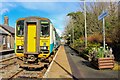 Bubblecar DMU at Llanwrtyd Wells Railway Station in Llanwrtyd Wells