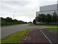 Cycle track beside Riverwood Road, Bromborough in CH62 3QL