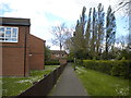 Footpath off Sinfin Avenue, Shelton Lock in DE24 9FD
