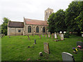 Looking South across Churchyard to Griston Church in IP25 6YU