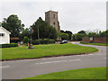 Caston Church Tower from Village Green in NR17 1DE