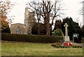 Holbrook parish church and War Memorial in IP9 2QT