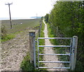 Gate along the Wales Coast Path at Greenfield/Maes-Glas in CH8 7HJ