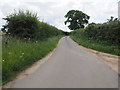 Southerly view down minor rural road in PE37 8EB