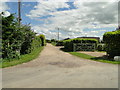 Driveway to Willow Farm on Trinity Road, Walpole Highway in PE14 7QE