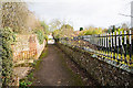 Path leading from Church Lane to the church, West Meon in GU32 1LY