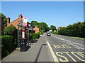 Bus stop and shelter on High Lane Central, West Hallam in DE7 6HN
