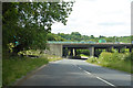 Cooper's Hill Road passes under the M23 in RH1 5PD