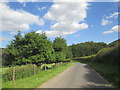 Country lane toward Shaken Bridge in YO62 5LT