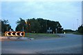 Roundabout on Ermine Street, Papworth Everard in CB23 3UL