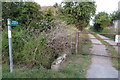 Bridleway towards Marsh Gibbon in OX26 5DX