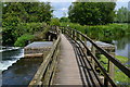 Bridge across weir on the River Avon in SP5 3QQ