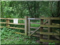 Entrance to Coney Wood Nature Reserve in BA4 6HF
