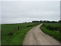 The lane to Wardes Farm in AB51 0YE