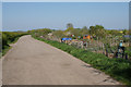 Bridleway past Kingsey Road Allotments in OX9 3JL