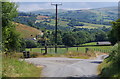 The Cwm from the lane by the start of the Gwernfach farm track in LD1 5RW
