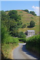 Lane near The Cwm in LD1 5RW