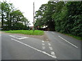 Road junction on Tilegate Road, Tilegate Green in CM5 0ED