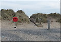 Steps in the dunes at the Warren in CH8 9JN
