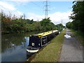 Narrow boat Sakhmet on the River Lea Navigation in E4 7PX