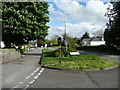 Junction of old and new roads, Llanddarog in SA32 8NS