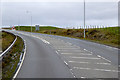 A970 heading out of Lerwick in ZE1 0PT