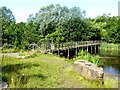 Footbridge at the western end of Watergate Lake in NE11 0BG