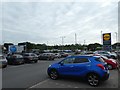 Lidl supermarket car park, Wincanton in BA9 9BY