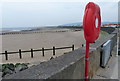 Lifebelt on the promenade at Rhyl in LL18 3TH