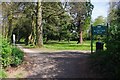 The main entrance to Bewdley Hill Wood, Bewdley Hill, Kidderminster, Worcs in DY11 6ET