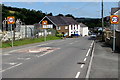 Start of the 20 zone on the B4459, Pencader in SA39 9HB