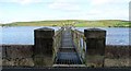 Sluice pier at Belmont Reservoir in BL7 8AL