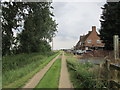 Bridleway and housing at Low Fulney in Low Fulney