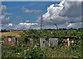 View over abandoned allotments at Upton in WF9 1LG