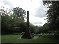 Obelisk in Dunham Massey park in WA14 4SP