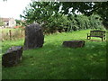 Millennium stones and a bench in Townwell