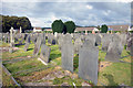Slate Tombstones, Machynlleth Cemetery in SY20 8HZ