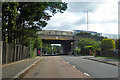 The B3030 passes under the M4, Winnersh in RG41 5SQ