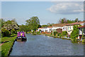 Canal and mobile homes in Penkridge, Staffordshire in ST19 5ED
