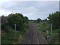 Railway towards Stafford in ST17 4NS