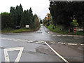 Upleadon crossroads from Gloucester Road in GL18 1EF