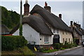 Thatched cottages at Winterborne Stickland in DT11 0NG
