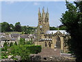 Tideswell - church and village rooftops in SK17 8NU